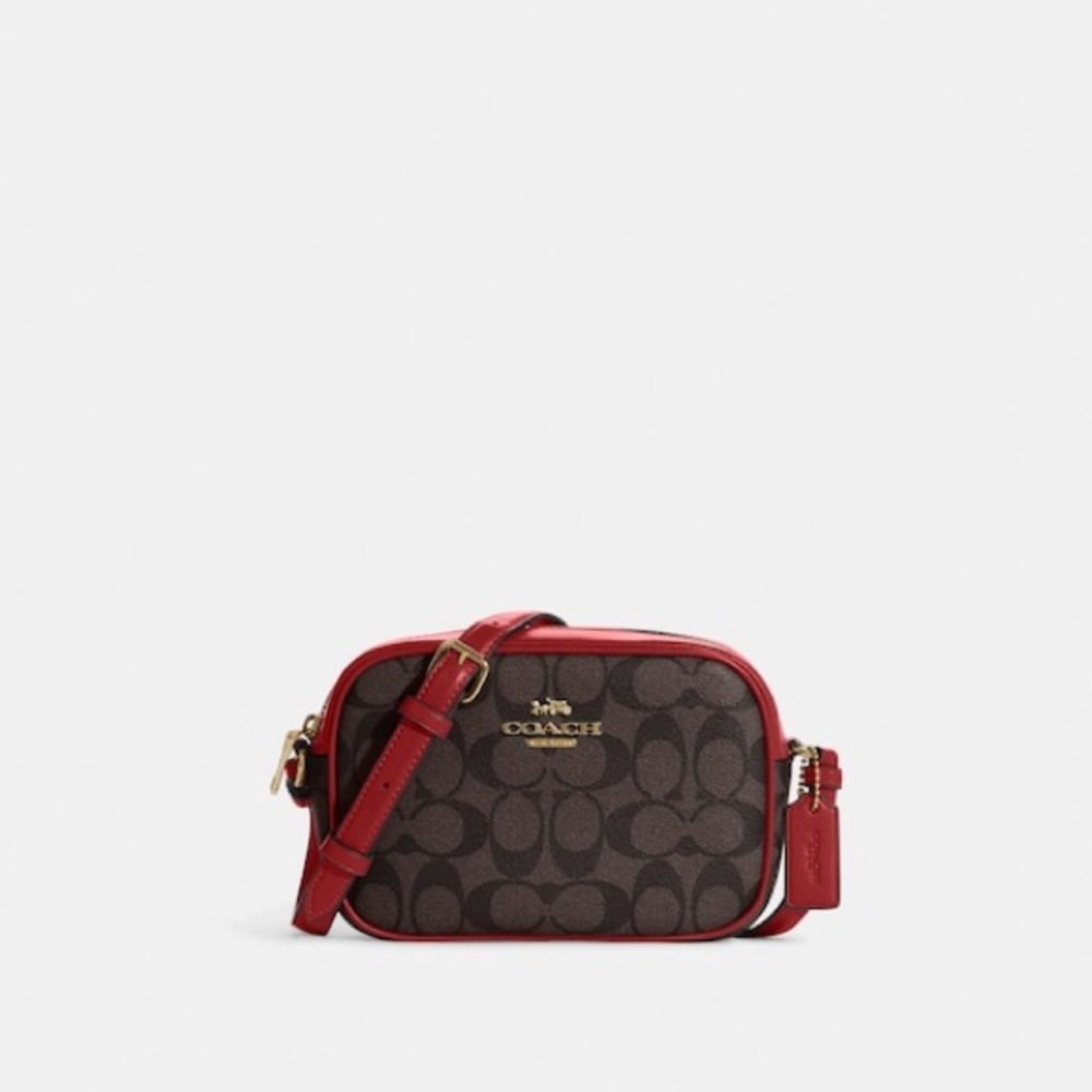 Coach Mini Jamie Camera Bag In Signature Canvas
